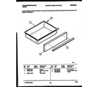 White-Westinghouse KF440GDW6 drawer parts diagram