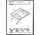White-Westinghouse KF480NW3 cooktop parts diagram
