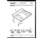 White-Westinghouse KF300GDW6 cooktop parts diagram