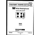 White-Westinghouse KP632LW2 cover diagram