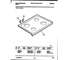 White-Westinghouse KF100KDW5 cooktop parts diagram