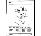 White-Westinghouse KF100KDD5 broiler parts diagram