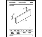 White-Westinghouse KF100KDW5 panel and bracket parts diagram