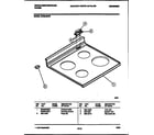 White-Westinghouse KF330JDW5 cooktop parts diagram