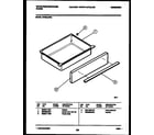 White-Westinghouse KF330JDW5 drawer parts diagram