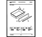 White-Westinghouse KF320JDW5 drawer parts diagram