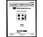 White-Westinghouse KP732JM3 cover diagram