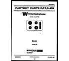 White-Westinghouse KP532LW2 LUSTERLOY cover diagram