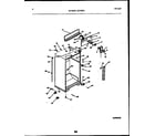 White-Westinghouse RT196TLW0 cabinet parts diagram