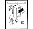 White-Westinghouse RT216TCW0 system and automatic defrost parts diagram