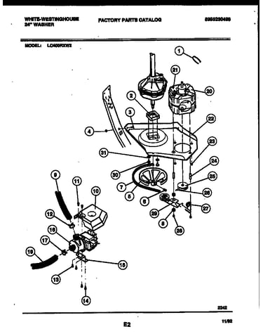 Washer drive system and pump