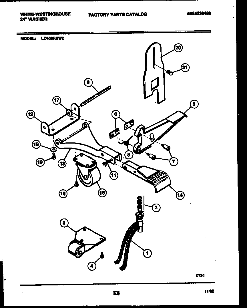 Portable washer component
