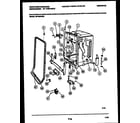 White-Westinghouse SP184NXR2 tub and frame parts diagram