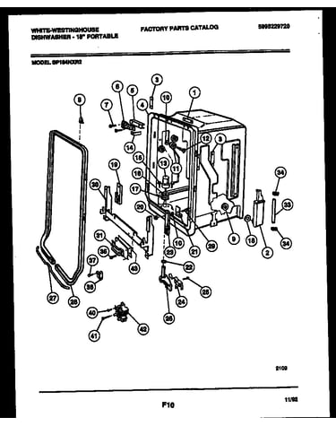 Tub and frame parts