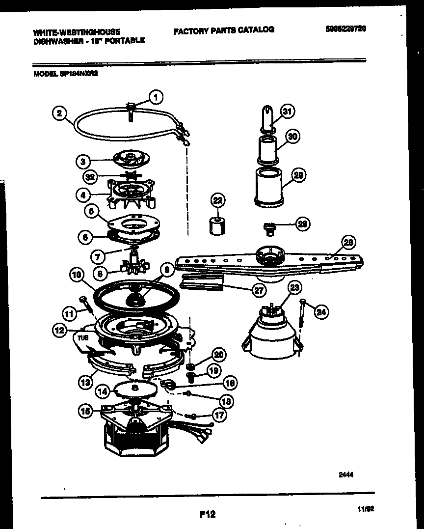 Motor pump parts