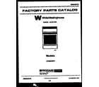 White-Westinghouse KF590HDW7 broiler parts diagram