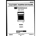 White-Westinghouse KF590HDD7 body parts diagram
