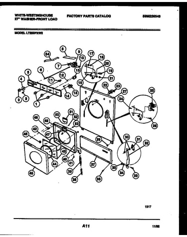 Console, control and door parts
