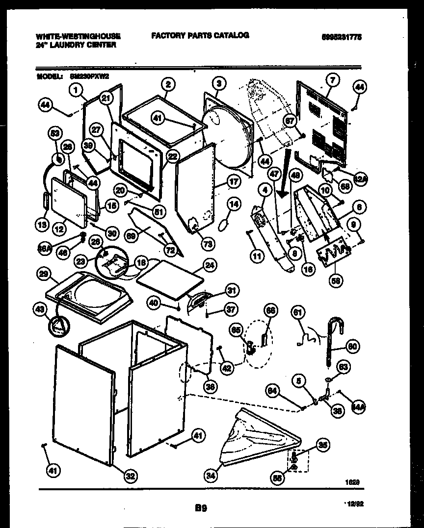 CABINET PARTS AND HEATER