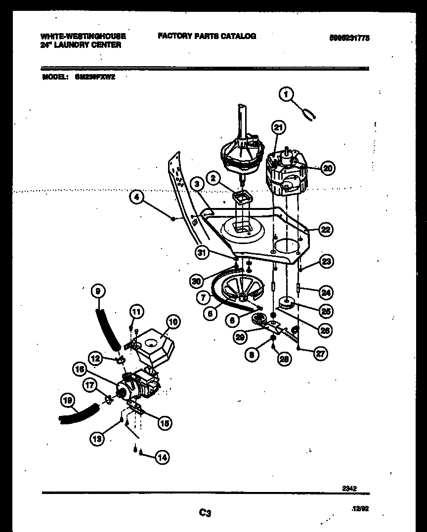 WASHER DRIVE SYSTEM AND PUMP