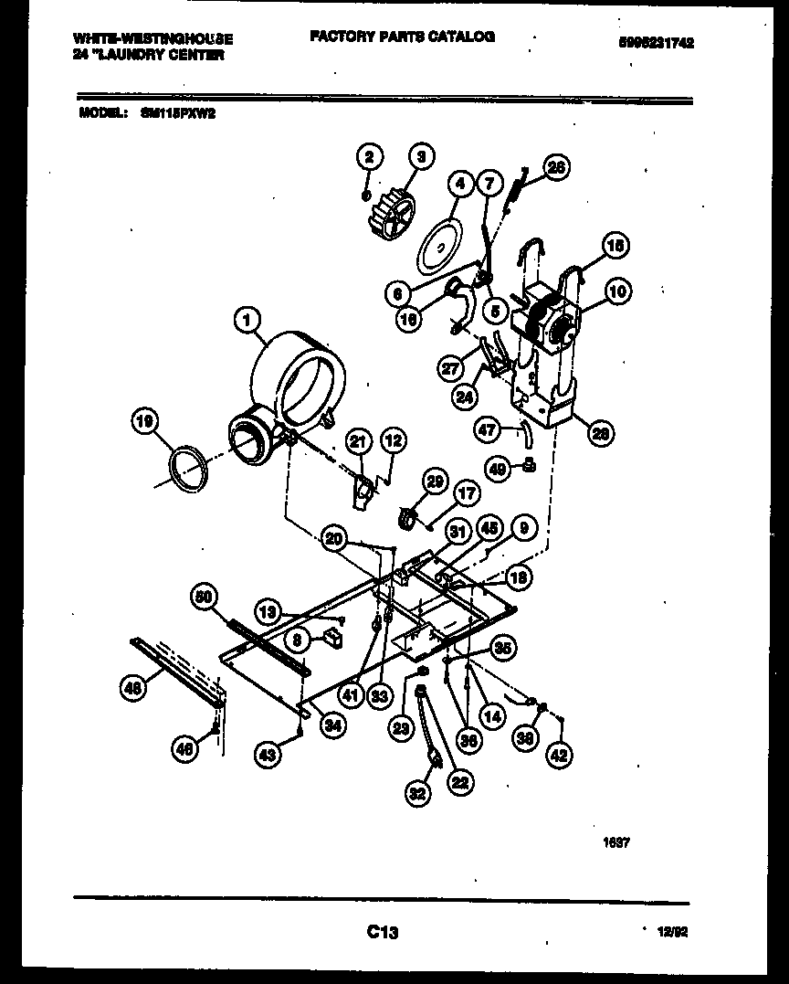 Motor and blower parts