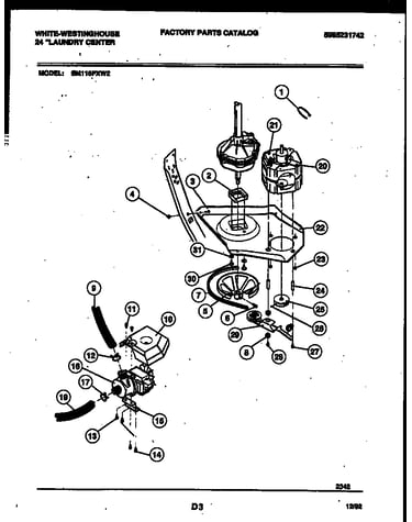Washer drive system and pump