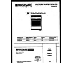 White-Westinghouse GF690RXW2 cover page diagram