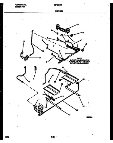 Burner, manifold and gas control