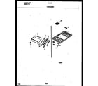 White-Westinghouse GF690RXW2 cooktop and drawer parts diagram