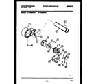 White-Westinghouse DG650AXD1 motor and blower parts diagram