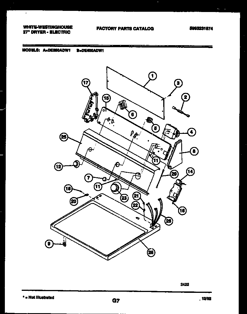 CONSOLE AND CONTROL PARTS