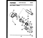 White-Westinghouse DE650ADW1 motor and blower parts diagram