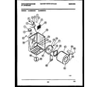 White-Westinghouse DG800AXW1 cabinet and component parts diagram