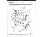 White-Westinghouse DG800AXD1 console and control parts diagram