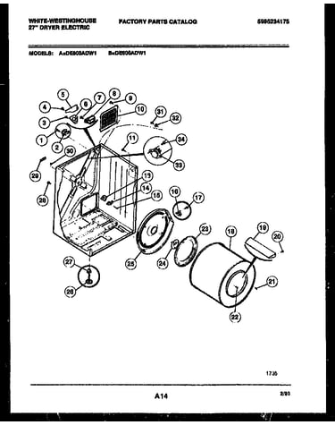 Cabinet and component parts