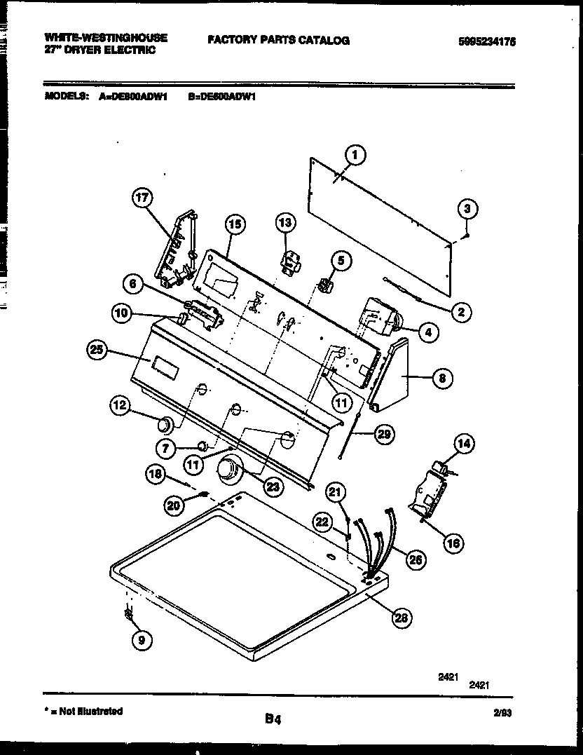 Console and control parts