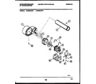 White-Westinghouse DE800ADD1 blower and drive parts diagram