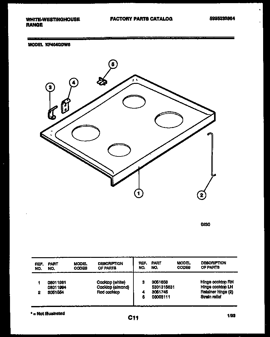 Cooktop parts