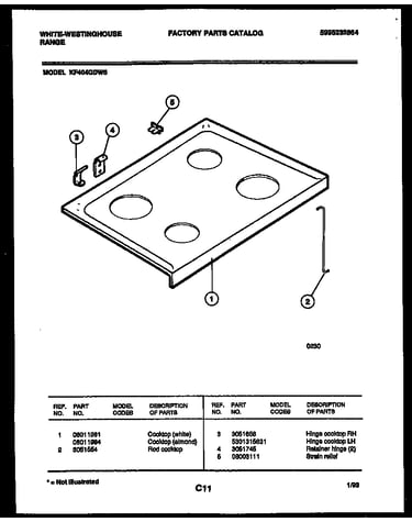 Cooktop parts