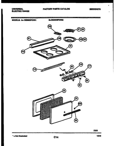 Cooktop and door parts