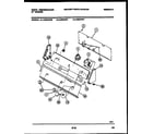 White-Westinghouse LA400AXW1 console and control parts diagram