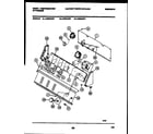 White-Westinghouse LA700AXW1 console and control parts diagram