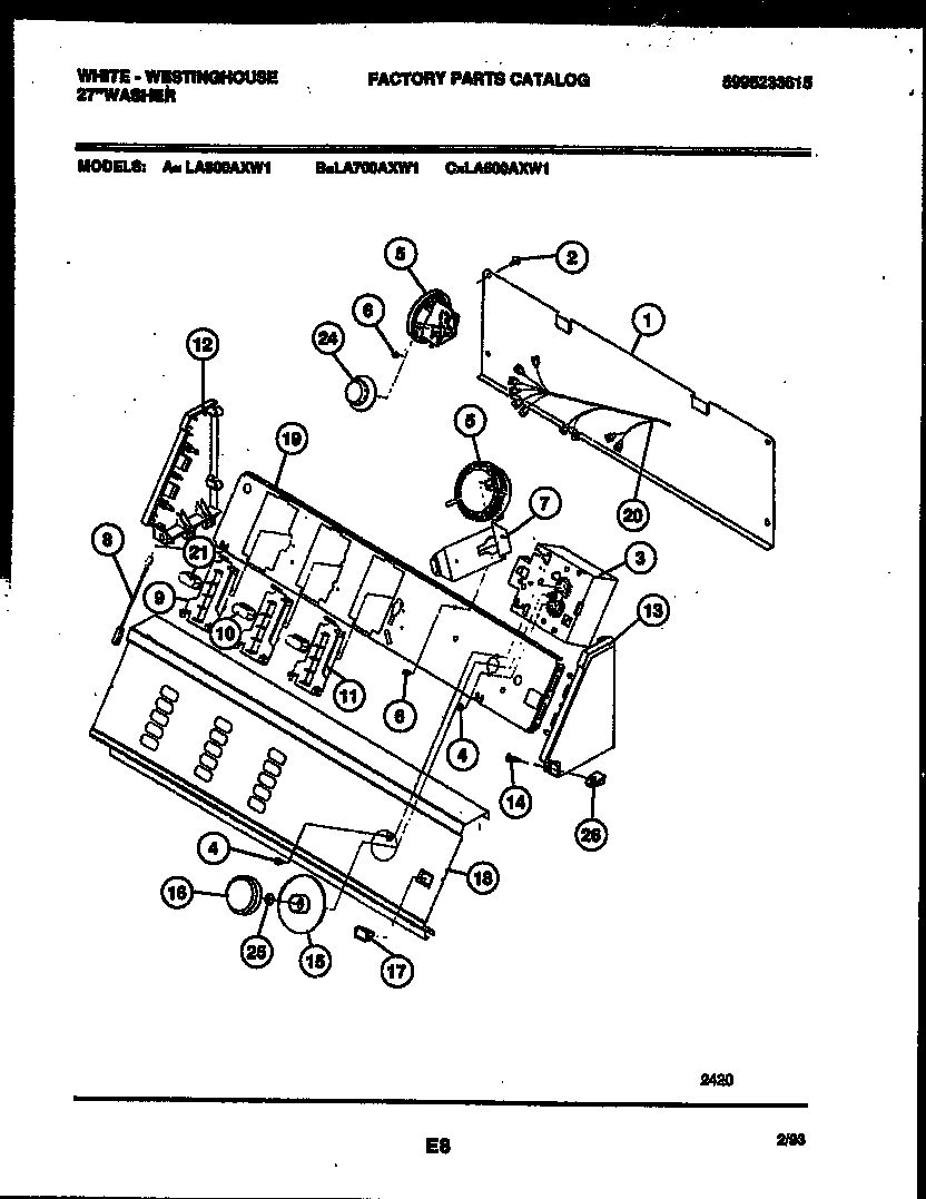 Console and control parts
