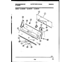 White-Westinghouse LA470AXW1 console and control parts diagram