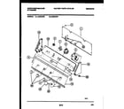 White-Westinghouse LA650AXW1 console and control parts diagram