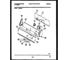 White-Westinghouse LA272AXW1 console and control parts diagram