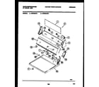 White-Westinghouse DG640AXW1 console and control parts diagram