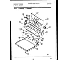 White-Westinghouse DE800KDW6 console and control parts diagram