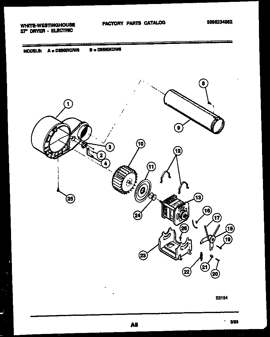Blower and drive parts
