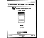 White-Westinghouse DE271KDW6  diagram